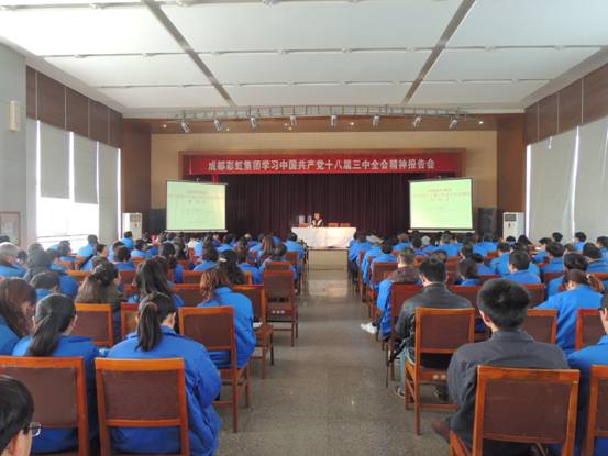 彩虹集團(tuán)十三中全會報告會