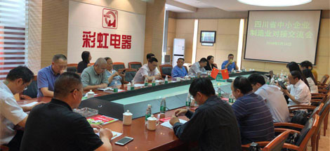 四川省中小企業(yè)協(xié)會制造業(yè)交流會在成都彩虹集團召開